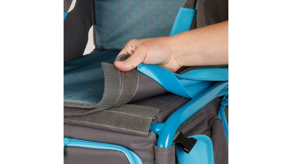 Coleman Treklite Cooler Pack Chair, Built-in 12 Can Cooler, Teal, 14.4 in Seat 2000020321