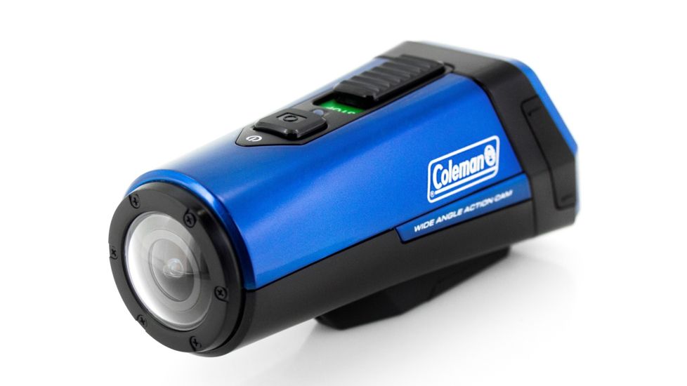 Coleman 1080p HD &amp; 16.0 MP Waterproof Sports &amp; Exercise Camera w/Built-in GPS, Blue CX9WP-BL