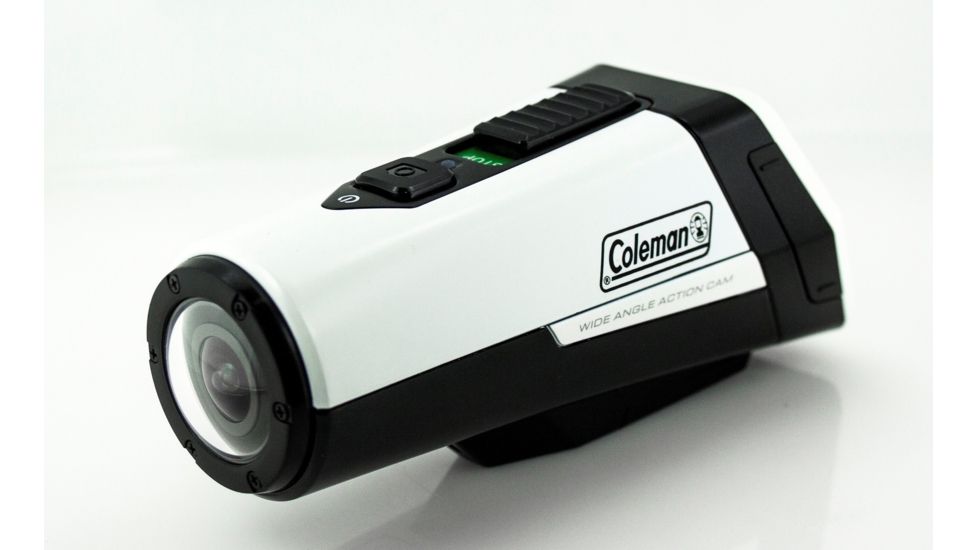 Coleman 1080p HD &amp; 16.0 MP Waterproof Sports &amp; Exercise Camera w/Built-in GPS, White CX9WP-W