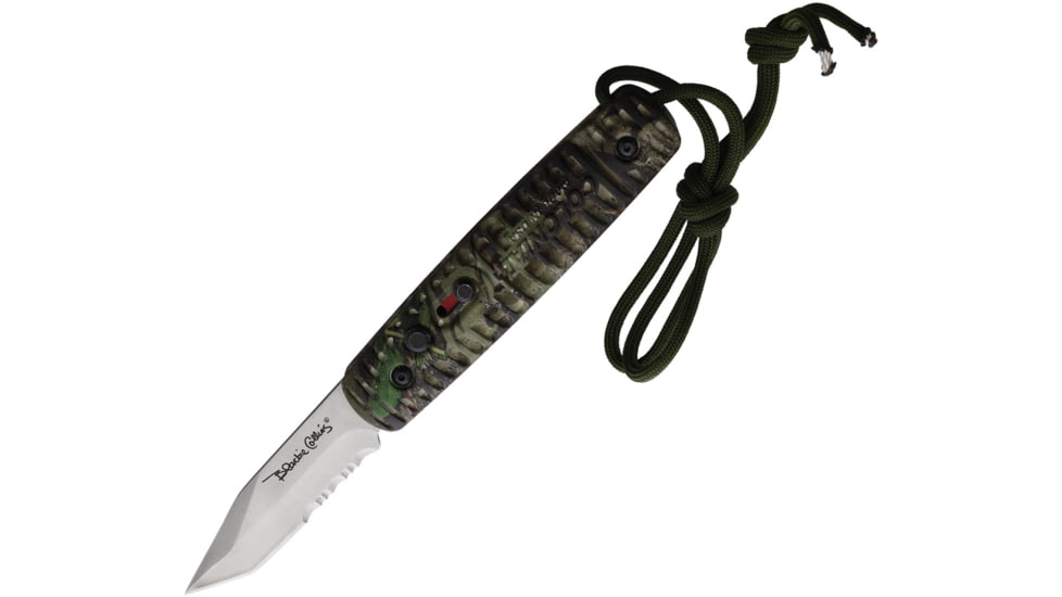 Colonial Auto Ranger Button Lock Automatic Folding Knives 2.75in, Satin Finish Partially Serrated Stainless Tanto Blade, Mossy Oak Camo Polymer Handle, COL115