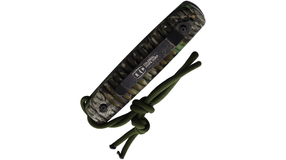 Colonial Auto Ranger Button Lock Automatic Folding Knives 2.75in, Satin Finish Stainless Tanto Blade, Mossy Oak Camo Polymer Handle, COL118