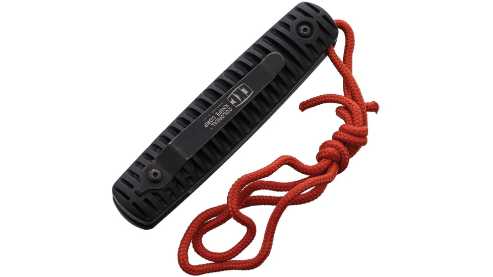 Colonial Auto Ranger Button Lock Automatic Folding Knives 2.75in, Partially Serrated Tanto Blade, Black Handle, COL106