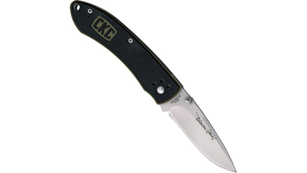 Colonial Quick Flick Folding Knife, 3.375in, Stainless Blade, Black G10 Handle COL7001