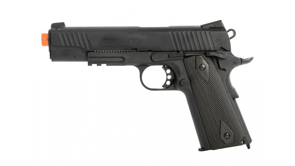 1911 Rail Gun CO2 Blowback Full Metal, Black