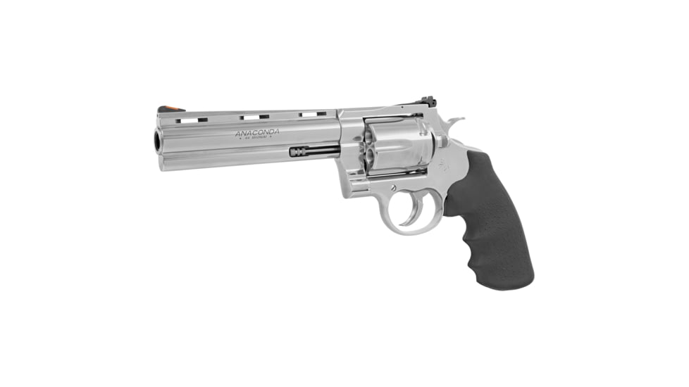 Colt Anaconda Revolver, .44 Remington Magnum, 6in Barrel, Adjustable Standard, Stainless Frame, Rubber Grip, 6 Round Cylinder, ANACONDA-SP6RTS