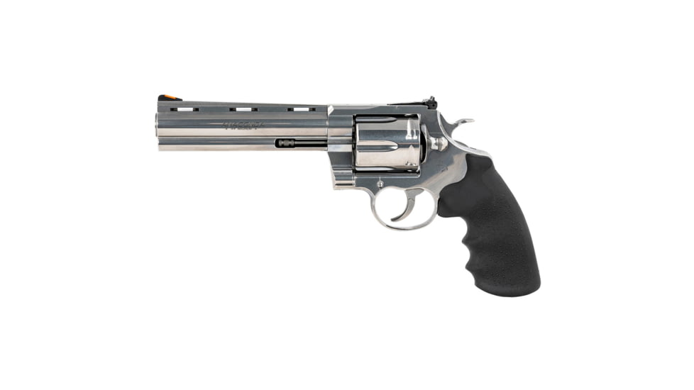 Colt Anaconda Revolver, .44 Remington Magnum, 6in Barrel, Adjustable Standard, Stainless Frame, Rubber Grip, 6 Round Cylinder, ANACONDA-SP6RTS