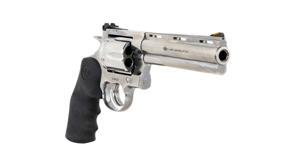 Colt Anaconda Revolver, .44 Remington Magnum, 6in Barrel, Adjustable Standard, Stainless Frame, Rubber Grip, 6 Round Cylinder, ANACONDA-SP6RTS
