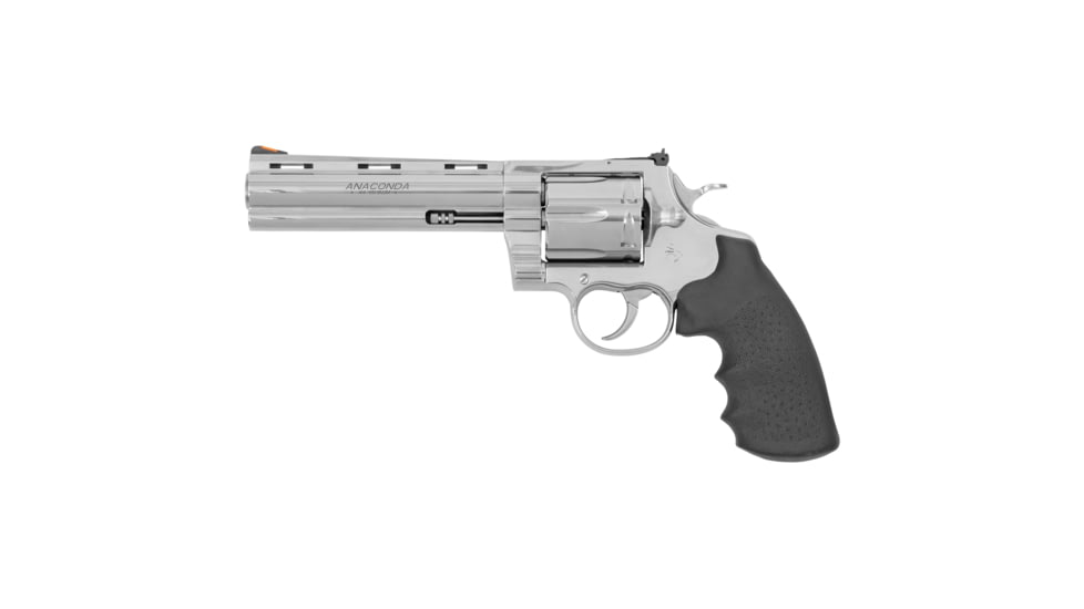 Colt Anaconda Revolver, .44 Remington Magnum, 6in Barrel, Adjustable Standard, Stainless Frame, Rubber Grip, 6 Round Cylinder, ANACONDA-SP6RTS