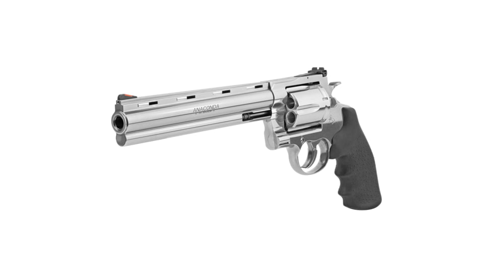 Colt Anaconda Revolver, .44 Remington Magnum, 8in Barrel, Adjustable Standard, Stainless Frame, Rubber Grip, 6 Round Cylinder, ANACONDA-SP8RTS