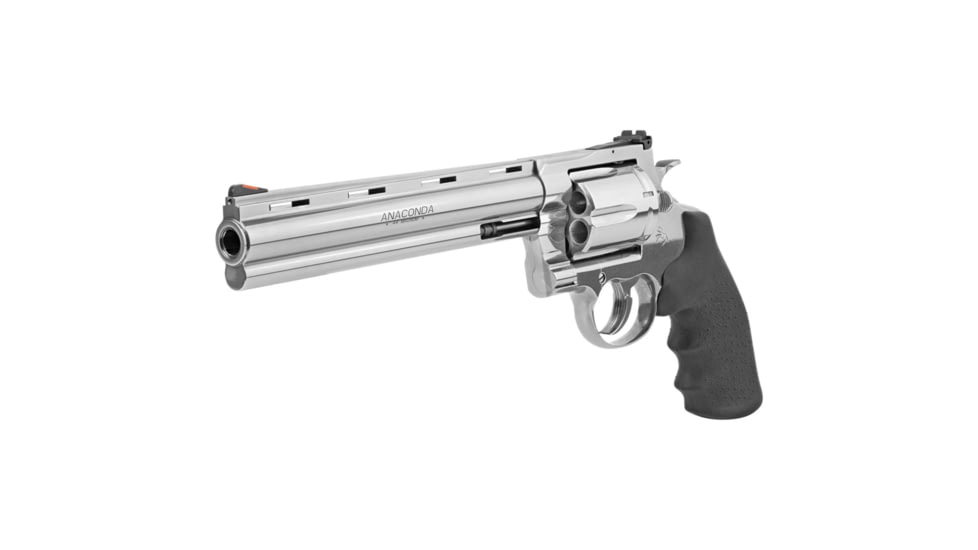 Colt Anaconda Revolver, .44 Remington Magnum, 8in Barrel, Adjustable Standard, Stainless Frame, Rubber Grip, 6 Round Cylinder, ANACONDA-SP8RTS