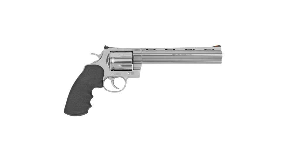 Colt Anaconda Revolver, .44 Remington Magnum, 8in Barrel, Adjustable Standard, Stainless Frame, Rubber Grip, 6 Round Cylinder, ANACONDA-SP8RTS