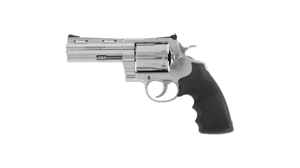 Colt Anaconda Revolver, .45 Long Colt, 4.25in Barrel, Adjustable, Stainless Frame, Rubber Grip, 6 Round Cylinder, ANACONDASP4RTS45C