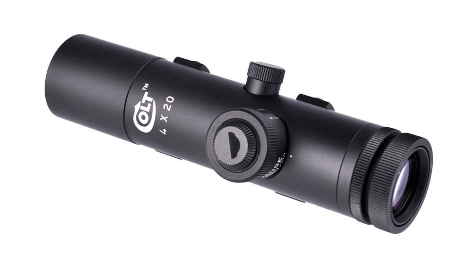 Colt AR-15 4x21mm 35mm Tube Carry Handle Rifle Scope, Fixed Focal Plane, Fine Duplex Reticle, Matte Black, RETRO4X-COLT