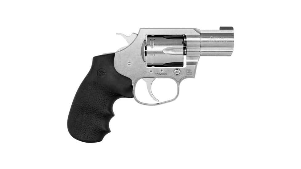 Colt Compliant King Cobra Carry Revolver, .357 Magnum/.38 Special, 2in Barrel, Fiber Optic, Stainless Frame, Rubber Grip, 6 Round Cylinder, KCOBRA-SB2BB-S