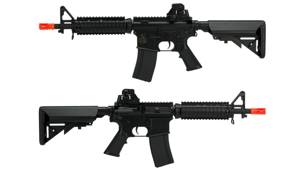 Colt Licensed M4 CQB-R SOPMOD LiPo Ready Airsoft AEG Gun w/Metal Gearbox, Black, Large, 180833