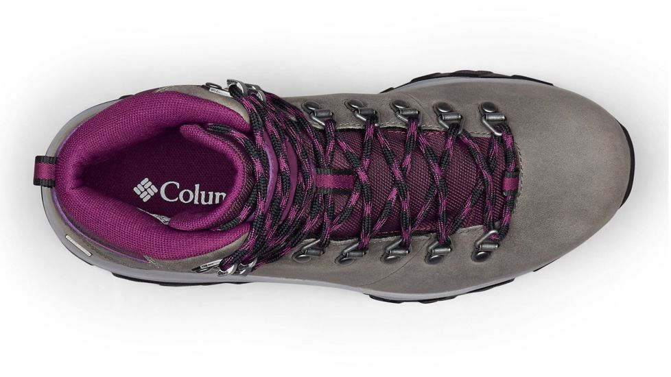 Columbia 100MW Titanium Outdry Hiking Boots - Womens, Ti Grey Steel, Black Cherry, Medium, 10, 1867861033-10