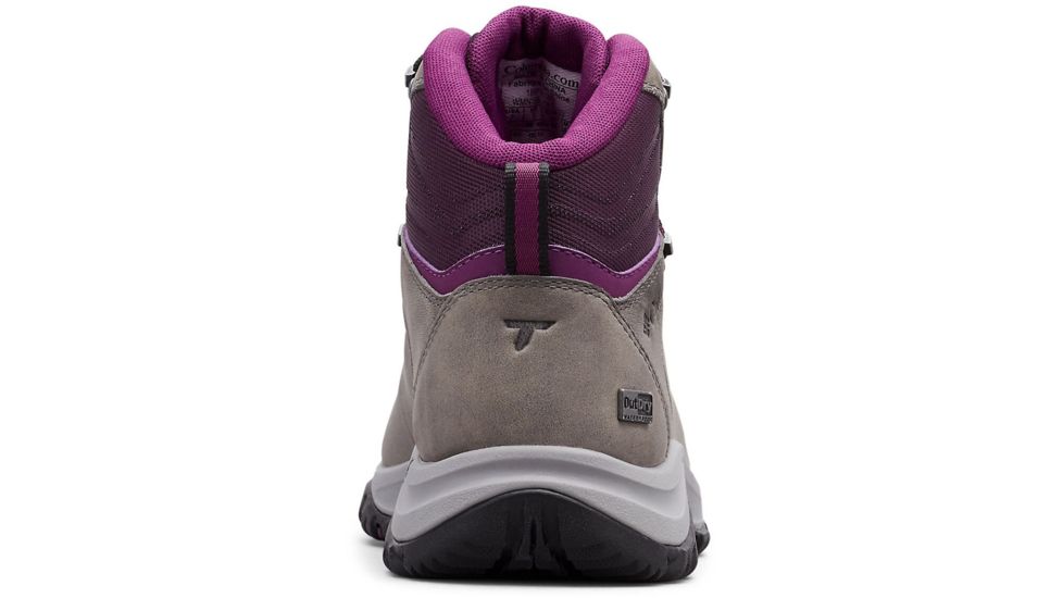 Columbia 100MW Titanium Outdry Hiking Boots - Womens, Ti Grey Steel, Black Cherry, Medium, 10, 1867861033-10