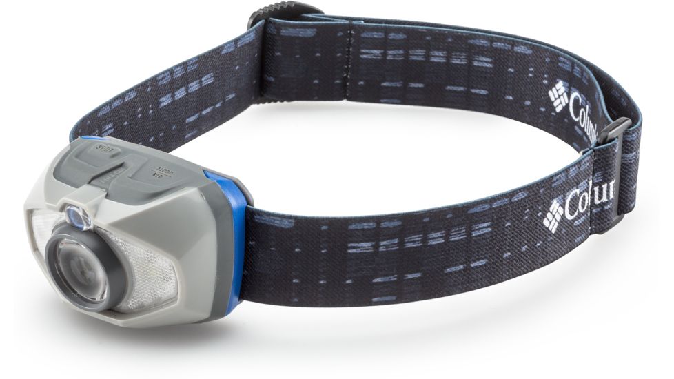 Columbia 225 Lumen Auto-Dimming Headlamp, Blue/Gray/White, 50043