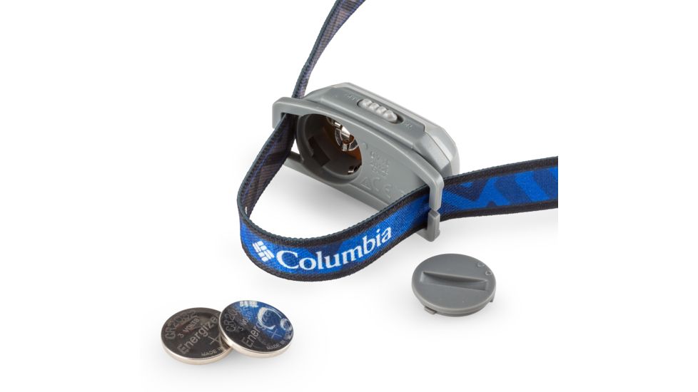 Columbia 25 Lumen Mini Headlamp, Gray/Graphite/Blue, 50040