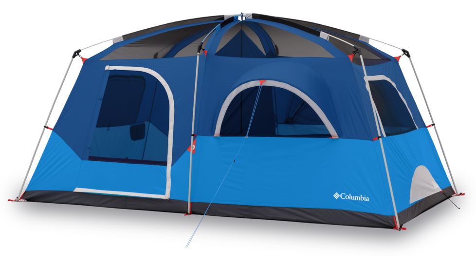 Columbia 8 Person Mammoth Creek Cabin Tent, Blue/Dark Blue/Graphite/Gray/Orange, 30639