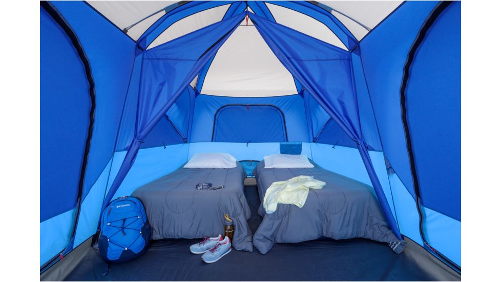 Columbia 8 Person Mammoth Creek Cabin Tent, Blue/Dark Blue/Graphite/Gray/Orange, 30639