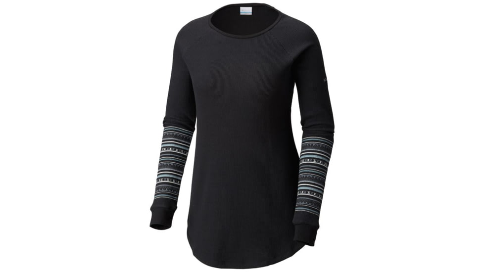 Columbia Along the Gorge Printed Crew, Black, S - Womens, 1803441010-S