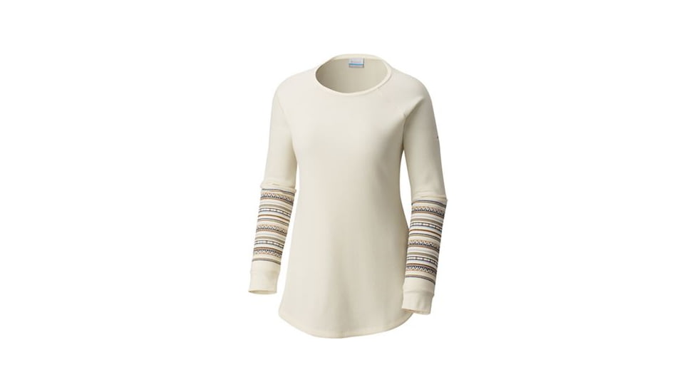 Columbia Along the Gorge Printed Crew, Light Bisque, 3X - Womens, 1803442106-3X