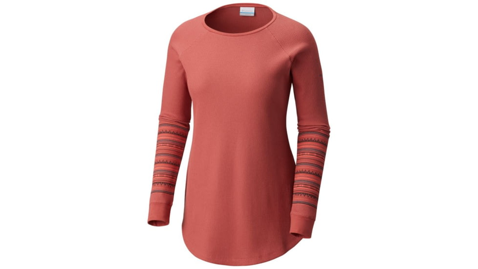 Columbia Along the Gorge Printed Crew, Rose Dust, 1X - Womens, 1803442677-1X