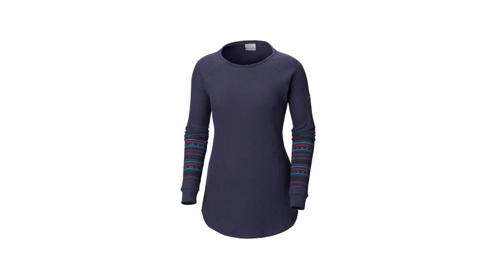 Columbia Along the Gorge Printed Crew Top - Womens, Nocturnal, Extra Large, 1803441466-XL