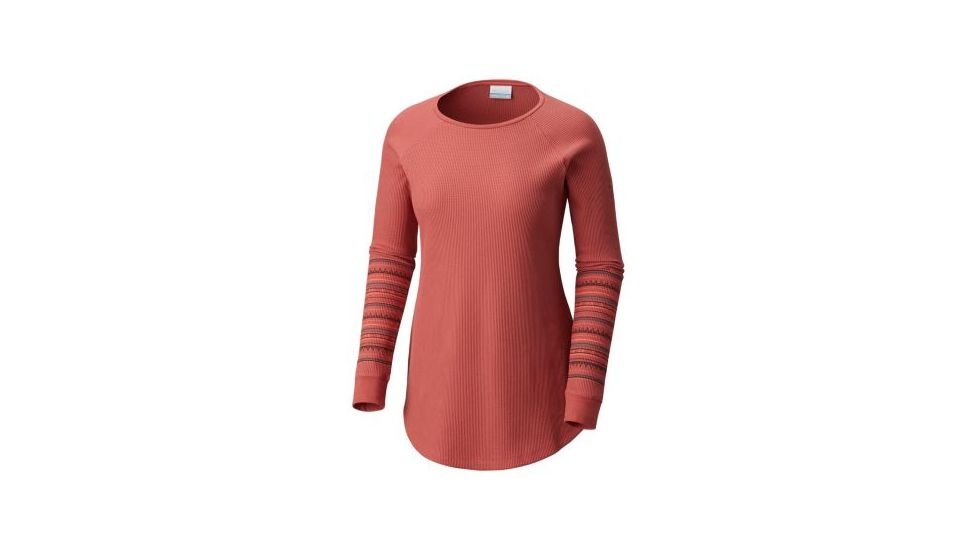 Columbia Along the Gorge Printed Crew Top - Womens, Rose Dust, Medium, 1803441677-M