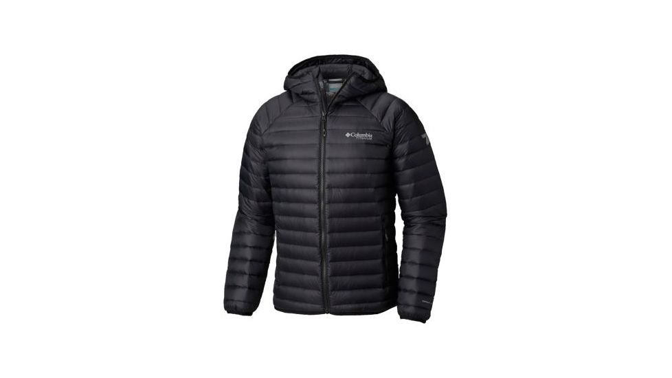Columbia Alpha Trail Down Hooded Jacket - Mens, Black, Medium, 1823151010-M