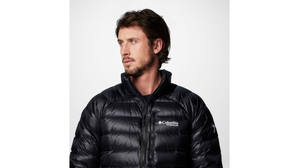 Columbia Arctic Crest Down Jacket - Mens, Black, Medium, 2088781010-M