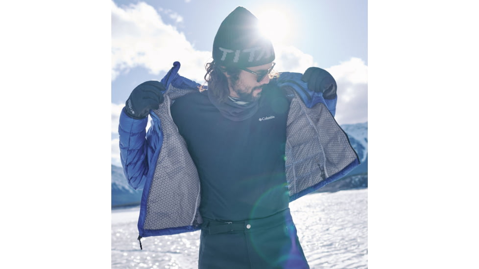 Columbia Arctic Crest Down Jacket - Mens, Mountain Blue, Medium, 2088781433-M