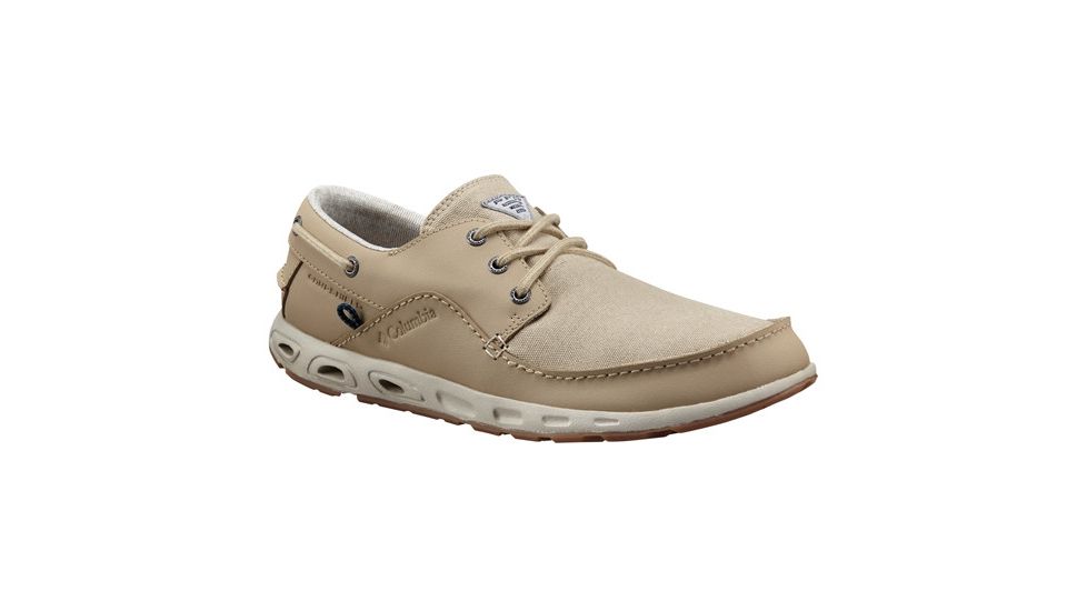 Columbia Bahama Boat PFG Watersport Shoe - Men's-British Tan/Waterfall-Medium-8
