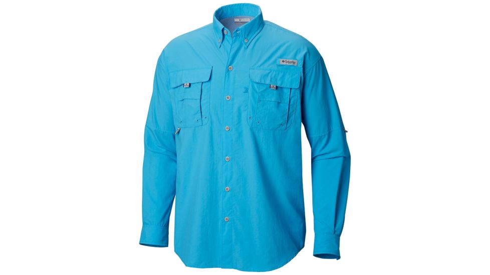 Columbia Bahama II Long Sleeve Shirt - Mens, Riptide, Extra Small, 101162-463-XS