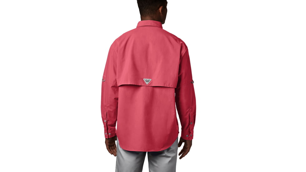 Columbia Bahama II Long Sleeve Shirt - Mens, Sunset Red, Extra Small, 101162-683-XS