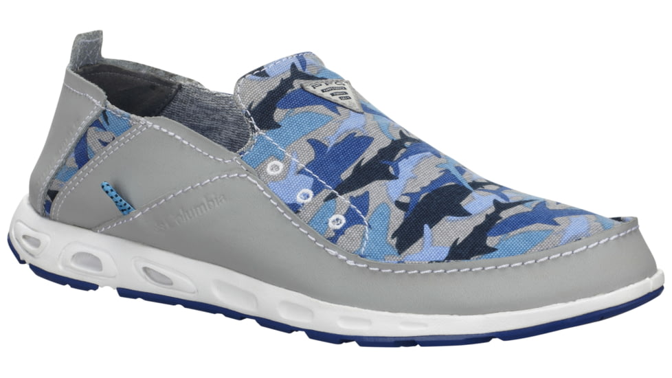Columbia Bahama Vent PFG Print Watersport Shoe - Men's-Grey/Azul-Medium-8