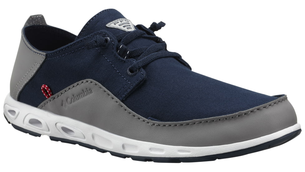 Columbia Bahama Vent Relaxed PFG Watersport Shoe - Men's-Navy/Red-Medium-8.5
