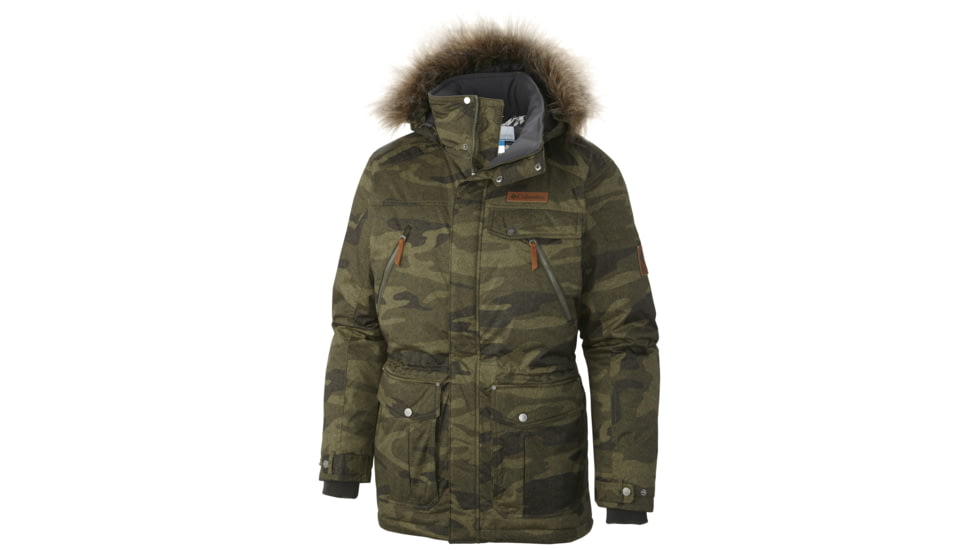 Columbia Barlow Pass 550 TurboDown Jacket - Men's-Peatmoss Tweed Camo-Medium