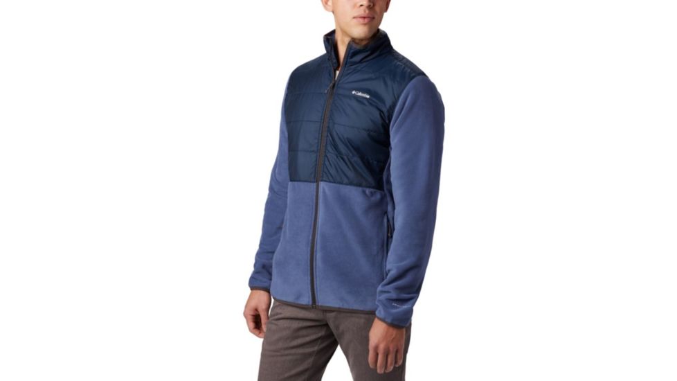 Columbia Basin Butte Fleece Full Zip - Mens, Dark Mountain, Collegiate Navy, Small, 1861601478-S