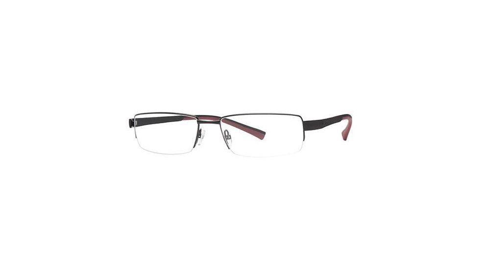 Columbia Big Horn Bifocal Prescription Eyeglasses - Frame Semi Matte Black/Black-Red CBBIGHORN01