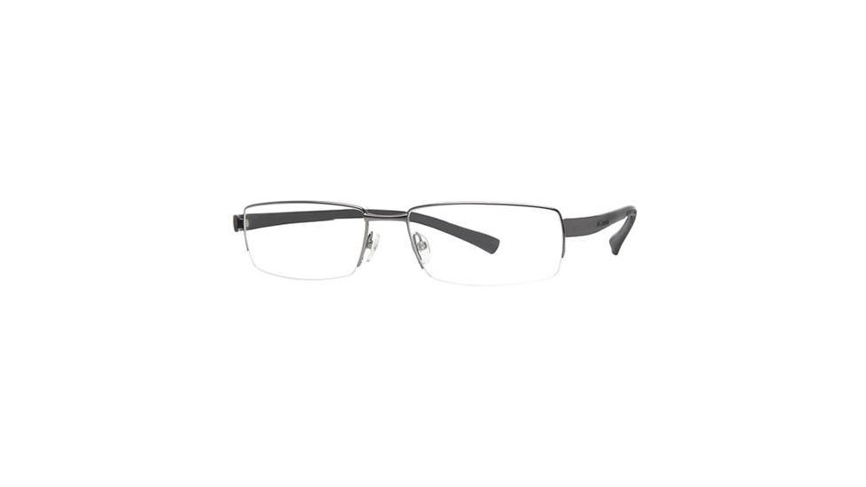 Columbia Big Horn Bifocal Prescription Eyeglasses - Frame Semi Matte Lite Gun/Grey-Black CBBIGHORN02
