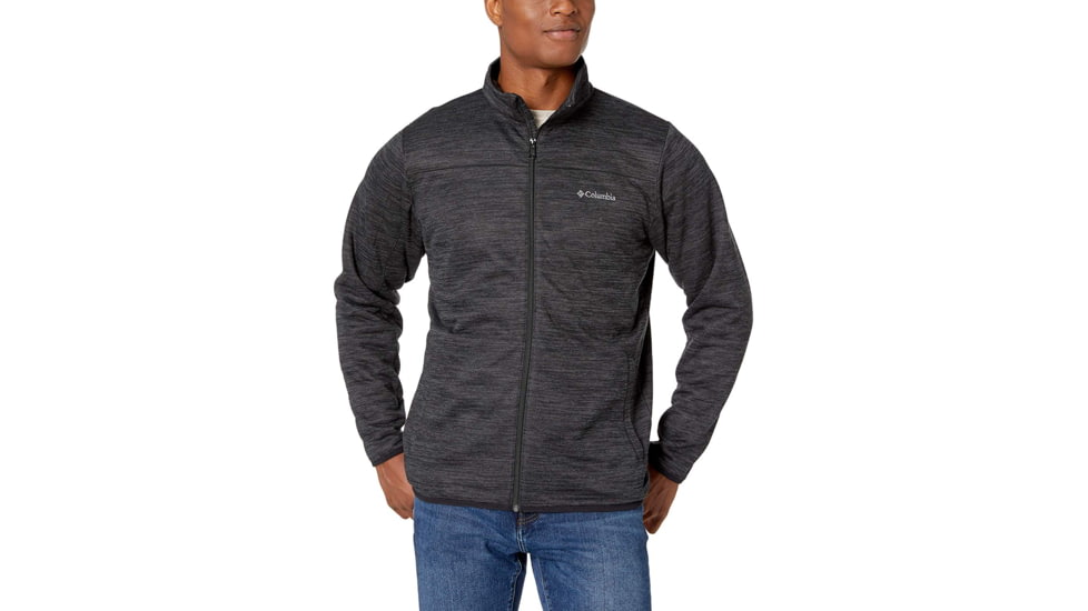 Columbia Birch Woods II Full Zip Fleece, Black Heather, S - Mens, 1807681010-S
