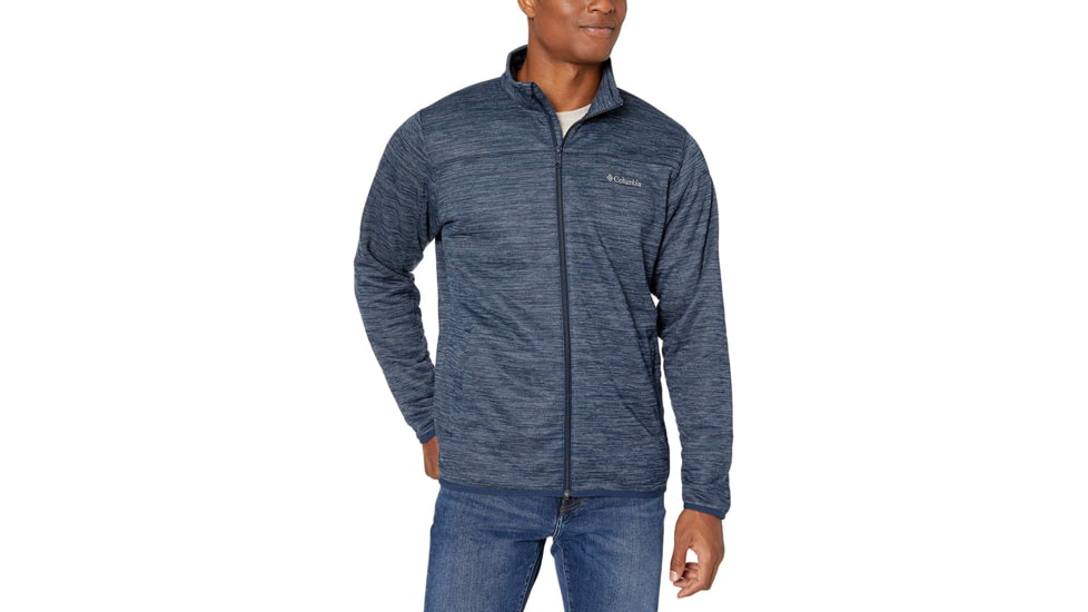 Columbia Birch Woods II Full Zip Fleece, Collegiate Navy Heather, 2XL - Mens, 1807681464-XXL