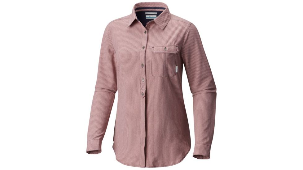 Columbia Bryce Canyon Stretch Long Sleeve Shirt - Womens, Nocturnal Texture Plaid, S 1773651591S