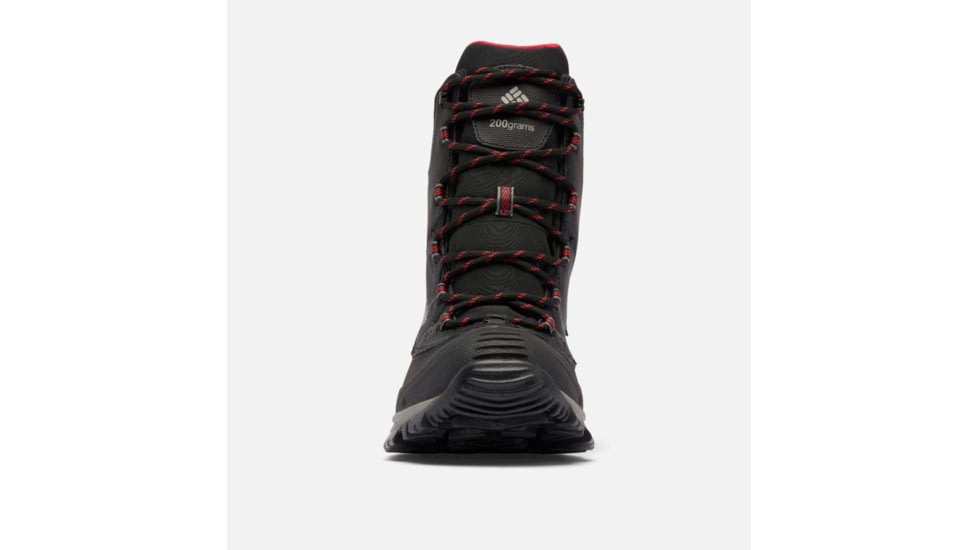 Columbia Bugaboot III Boots - Mens, Black/Bright Red, 11.5 US, 1791221-012-11.5