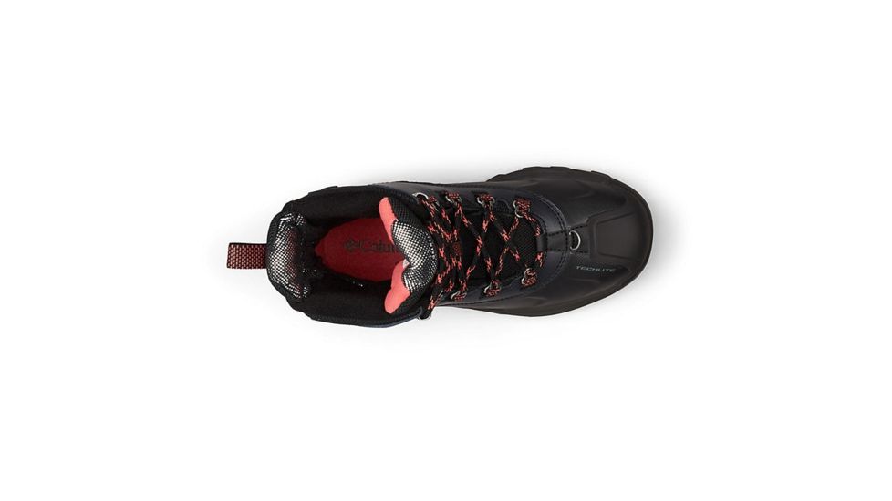 Columbia Bugaboot Plus IV Omni-Heat Boot - Womens, Black/Sunset Red, 9 US, Medium, 1791271010-9