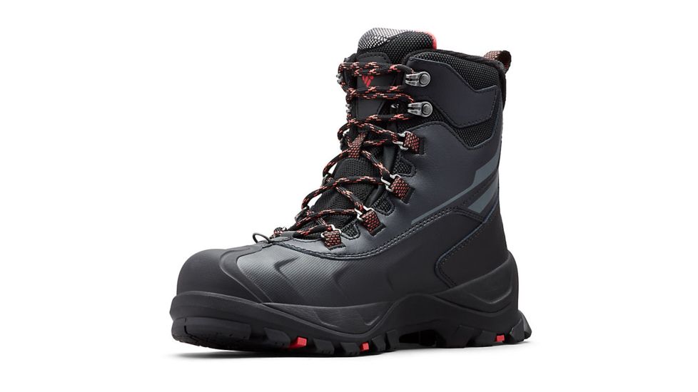 Columbia Bugaboot Plus IV Omni-Heat Boot - Womens, Black/Sunset Red, 9 US, Medium, 1791271010-9