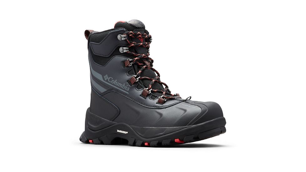 Columbia Bugaboot Plus IV Omni-Heat Boot - Womens, Black/Sunset Red, 9 US, Medium, 1791271010-9