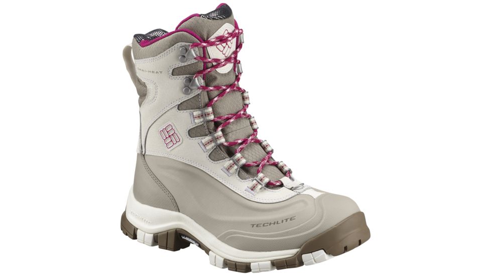 Columbia Bugaboot Plus Omni-Heat Michelin Winter Boot - Women's-Sea Salt/Deep Blush-Medium-11